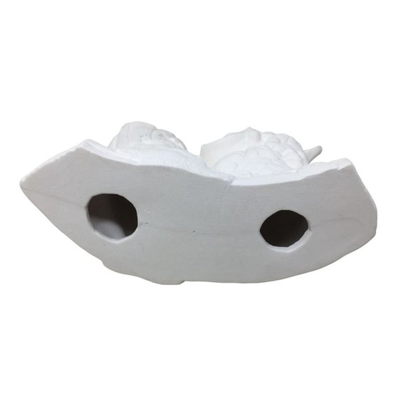 "Connie Loves Tom" Heart on Log with Owl Ceramic Gift or Decor - Cute Fun - Picture 7 of 8